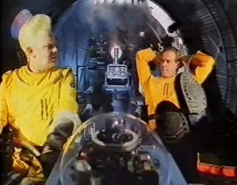 Digby and Dan in their spaceship