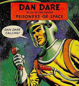 Dan Dare, complete with spacesuit